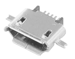Micro USB Receptacle, Middle Board Mount